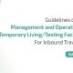 Guidelines on the Management and Operation of Temporary Living/Testing Facilities for Inbound Travelers