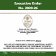 JIC RELEASE NO. 251 – Governor Signs Executive Order No. 2020-26
