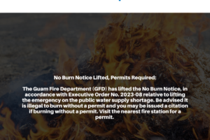 No Burn Notice Lifted, Permits Required:
