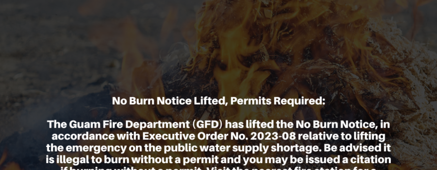 No Burn Notice Lifted, Permits Required: