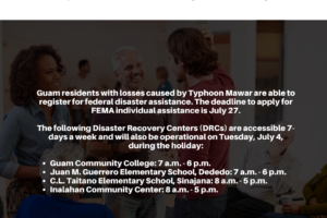 Disaster Recovery Centers Operational on July 4 Holiday